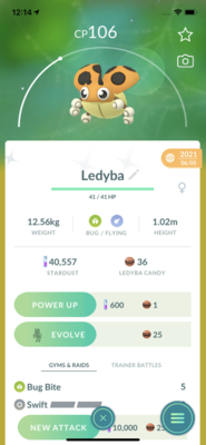 Shiny Ledyba Trade - Pokemon GO Trade