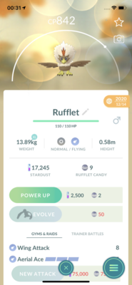 Shiny Rufflet Trade - Pokemon GO Trade