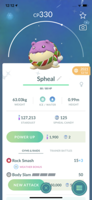 Shiny Spheal with Scarf Trade - Pokemon GO Trade