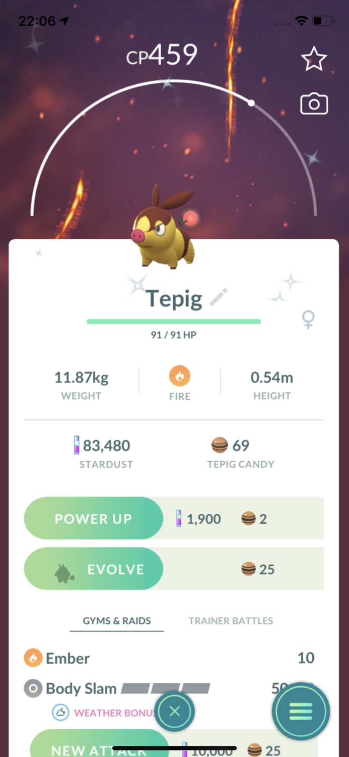 Shiny Tepig Trade - Pokemon GO Trade