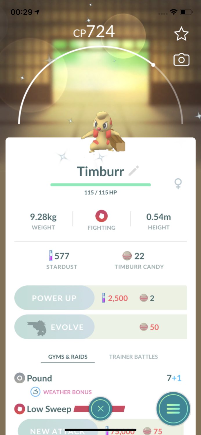 Shiny Timburr Trade - Pokemon GO Trade