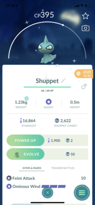 Shiny Shuppet Trade - Pokemon GO Trade