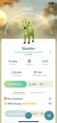Shiny Stantler Trade - Pokemon GO Trade