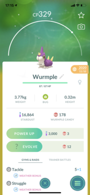 Shiny Wurmple Trade - Pokemon GO Trade