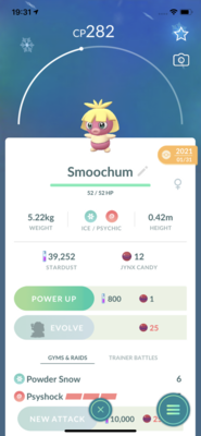 Smoochum Trade - Pokemon GO Trade