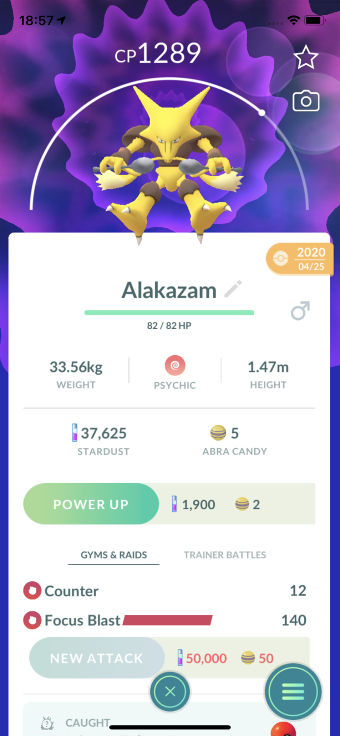 Alakazam with Counter - Pokemon GO Trade