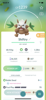 Shiftry with Bullet Seed - Pokemon GO Trade