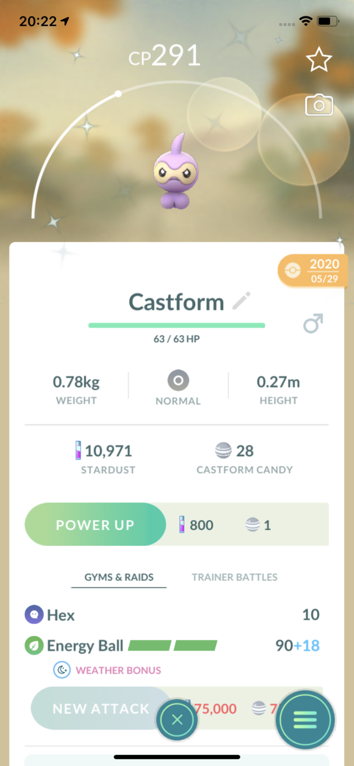 #351 - Shiny Castform Trade - Pokemon GO Trade