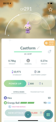Shiny Castform Trade - Pokemon GO Trade
