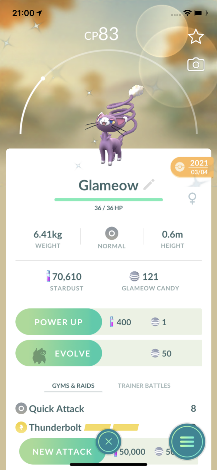 Shiny Glameow Trade - Pokemon GO Trade