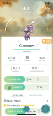Shiny Glameow Trade - Pokemon GO Trade