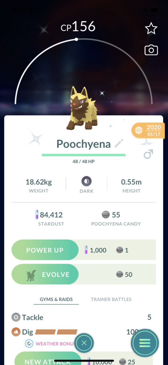 Shiny Poochyena Trade - Pokemon GO Trade