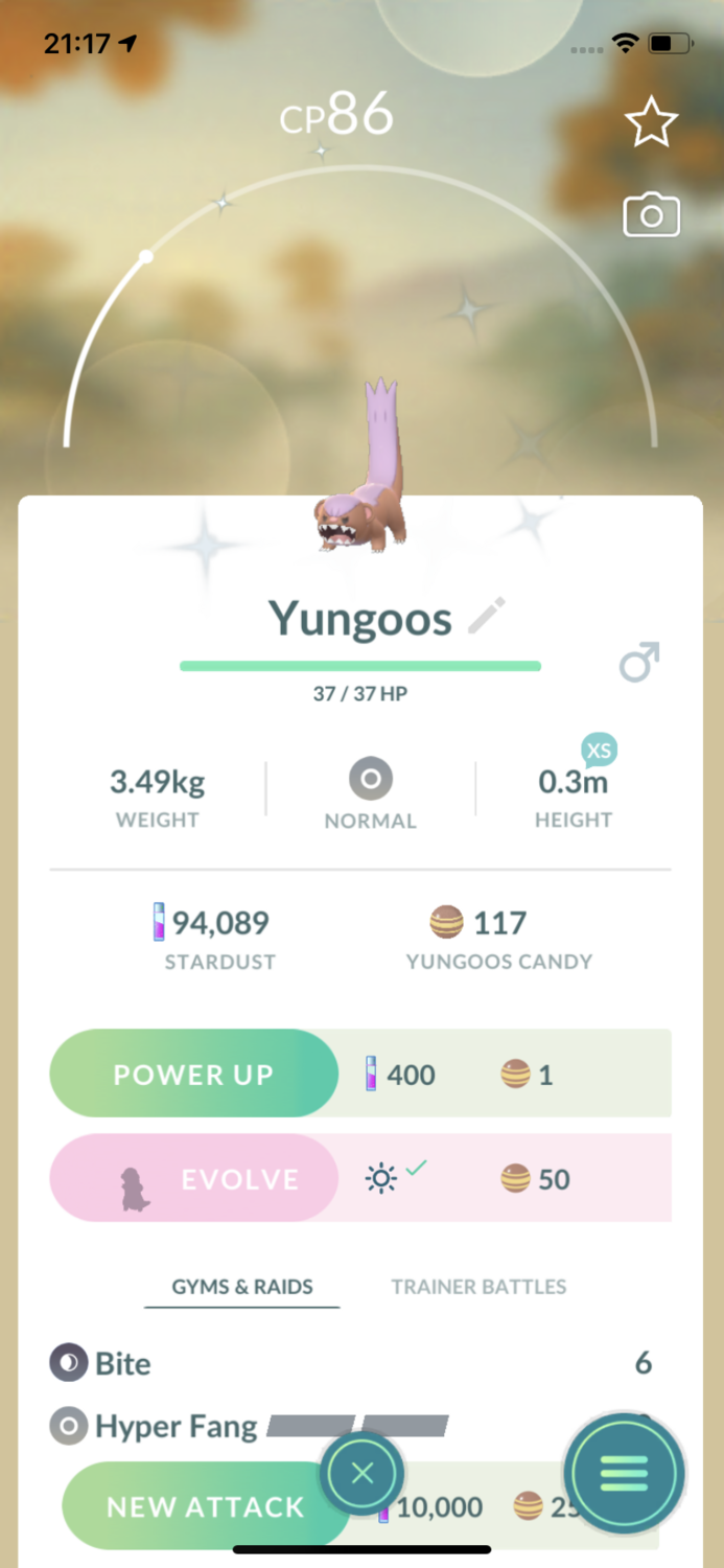 Shiny Yungoos Trade - Pokemon GO Trade