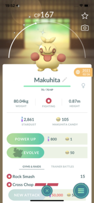 Shiny Makuhita Trade - Pokemon GO Trade