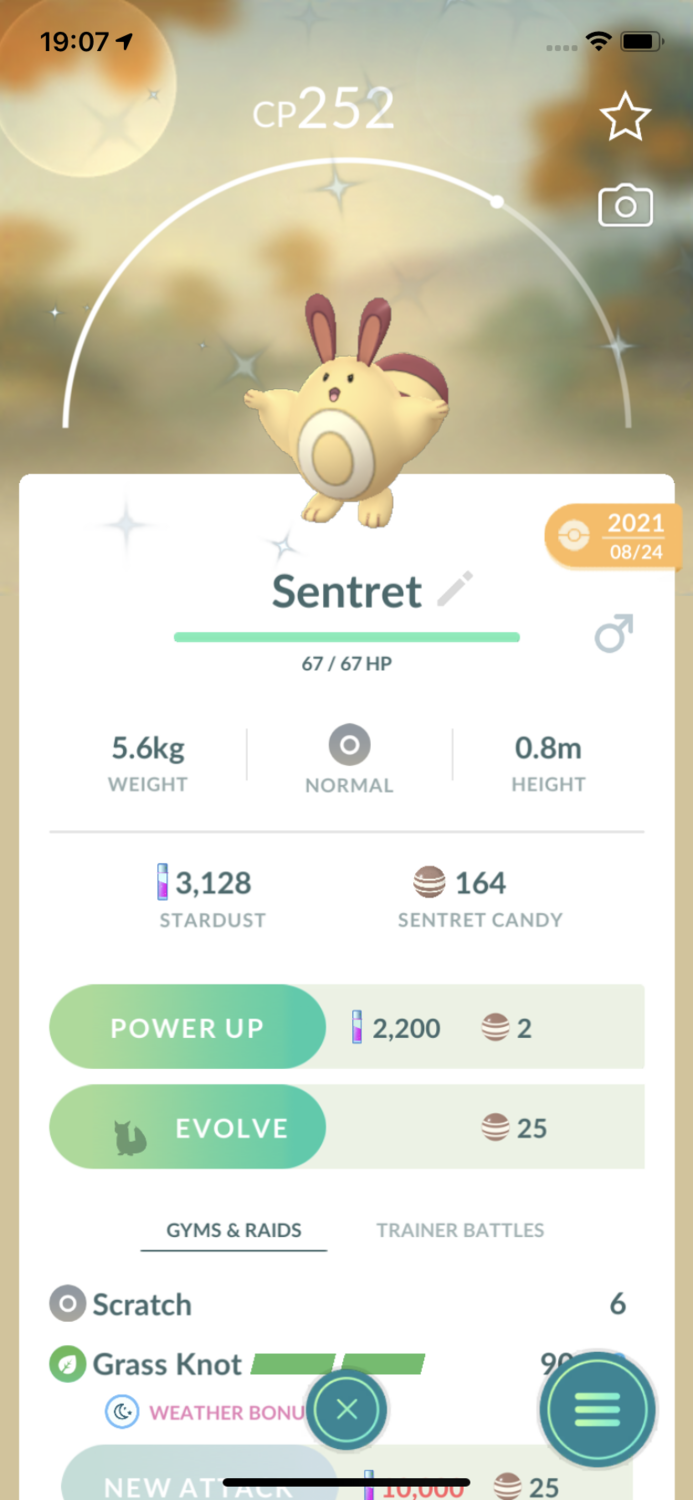 Shiny Sentret Trade - Pokemon GO Trade