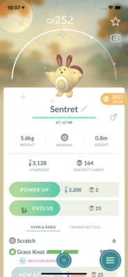 Shiny Sentret Trade - Pokemon GO Trade