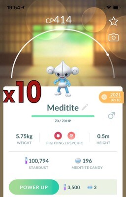 Meditite Trades [x10] - Pokemon GO Trade