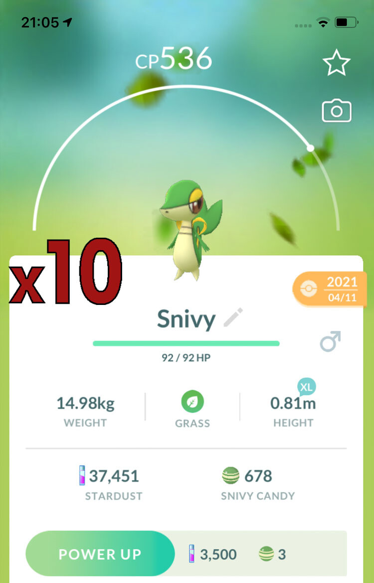 Snivy Trades [x10] - Pokemon GO Trade