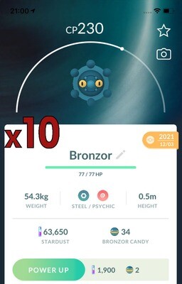 Bronzor Trades [x10] - Pokemon GO Trade