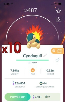 Cyndaquil Trades [x10] - Pokemon GO Trade