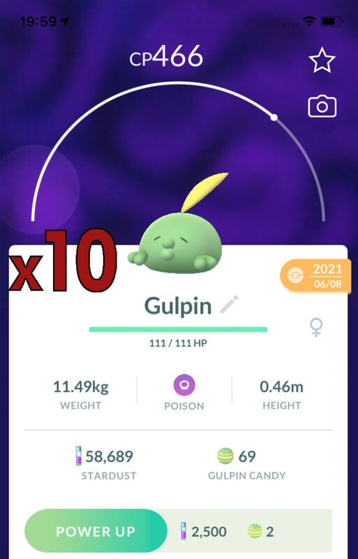 #316 - Gulpin Trades [x10] - Pokemon GO Trade