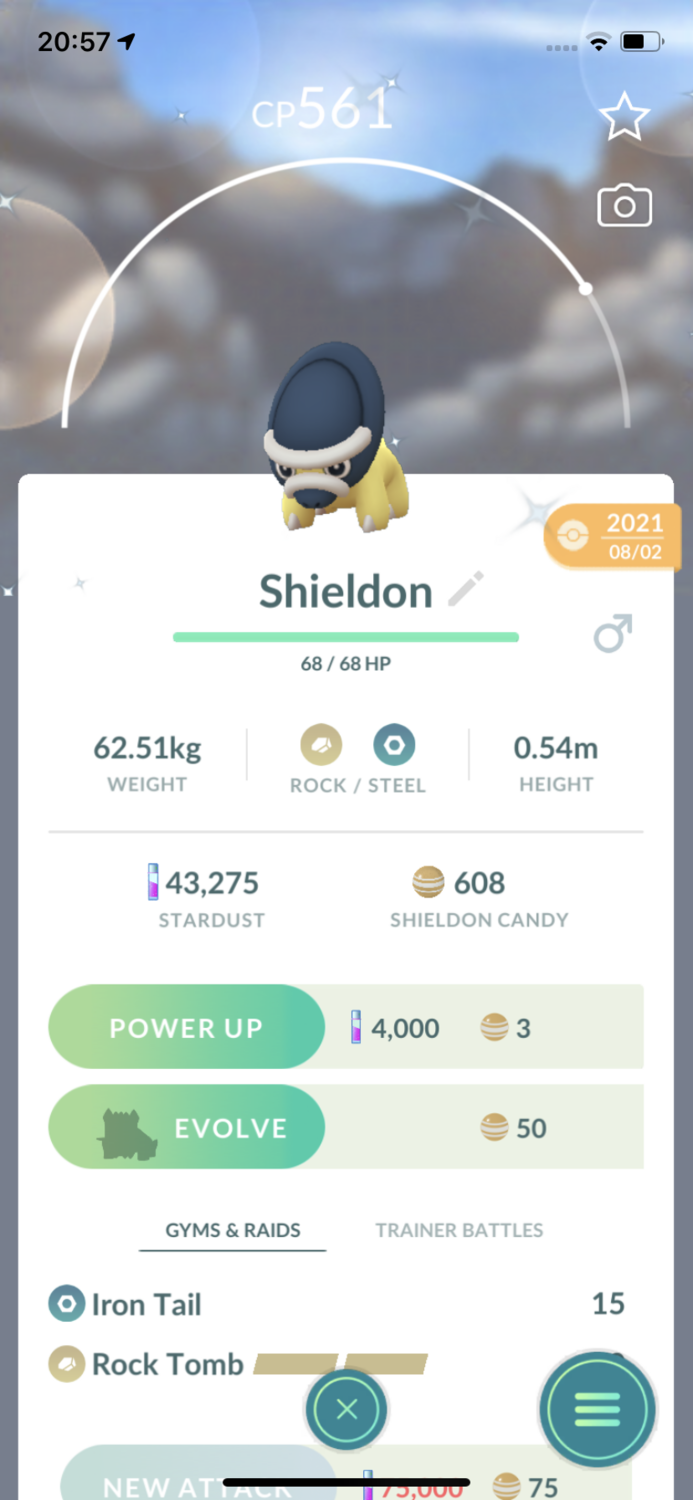 Shiny Shieldon Trade - Pokemon GO Trade