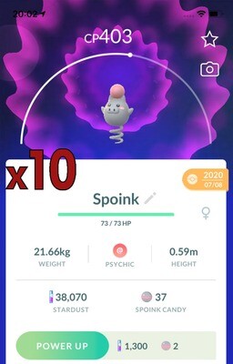 Spoink Trades [x10] - Pokemon GO Trade
