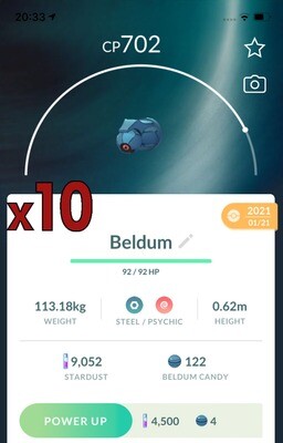 Beldum Trades [x10] - Pokemon GO Trade