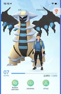 Pokemon GO Mini Account - with Shiny Giratina Altered Form !
