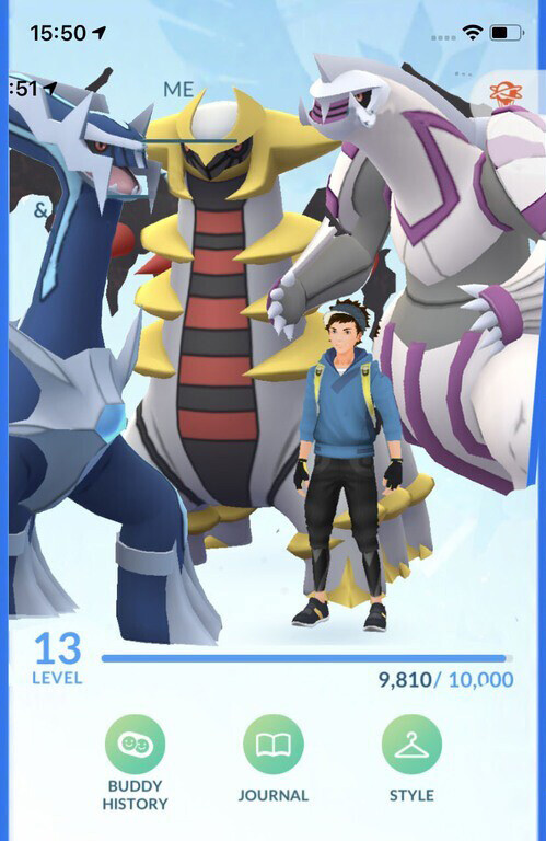 Pokemon GO Mini Account - All Creation Trio - Giratina, Dialga &amp; Palkia !
