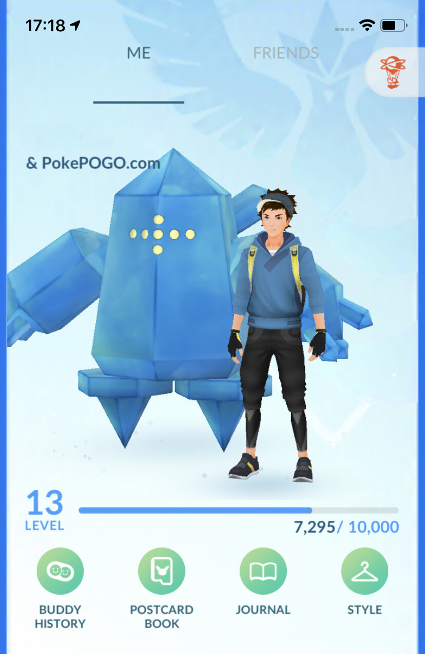 Pokemon GO Mini Account - with Shiny Regice !