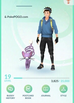 Pokemon GO Mini Account - with Shiny Glameow + 29k Stardust !!