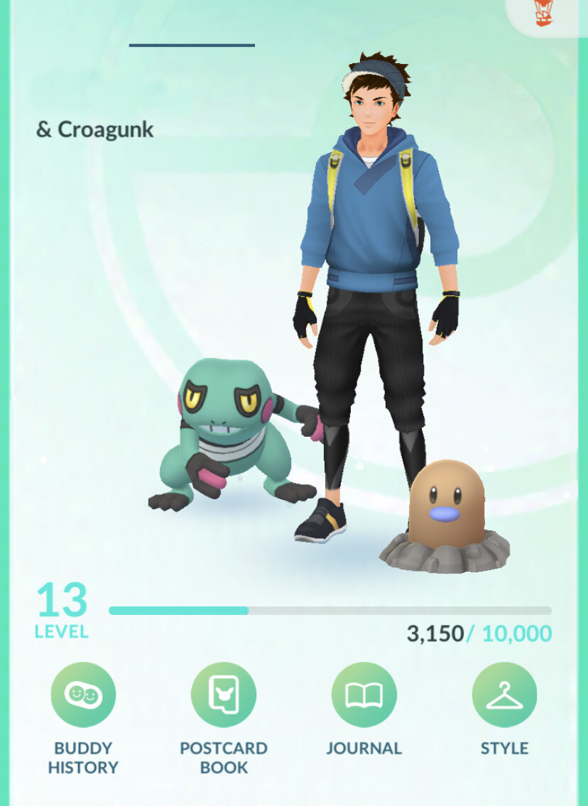 Pokemon GO Mini Account - with Shiny Diglett and Shiny Croagunk + 26k Stardust !!