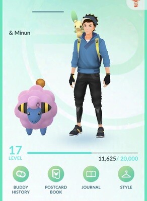 Pokemon GO Mini Account - with Shiny Mareep and Shiny Minun Lv1 + 31k Stardust !!