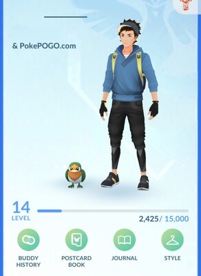 Pokemon GO Mini Account - with Shiny Taillow Lv1 + 21k Stardust !!