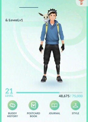 Pokemon GO Mini Account - with Shiny Eevee Lv1 + 85k Stardust !! Instant Delivery after Confirmed Payment