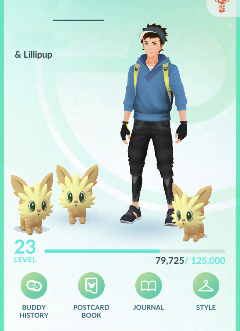 Pokemon GO Mini Account - with 3x Shiny Lillipup (1x Lv1) + 179k Stardust !!