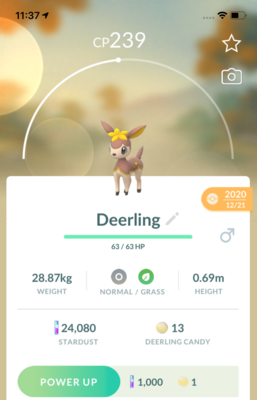 Deerling Winter Trade - Pokemon GO Trade