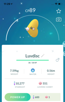 Shiny Luvdisc Trade - Pokemon GO Trade