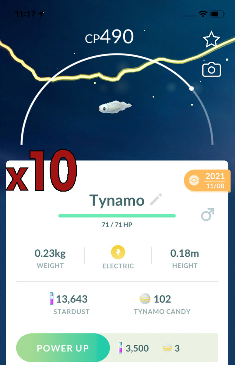 Tynamo Trades [x10] - Pokemon GO Trade