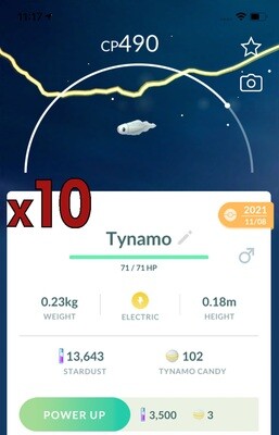 Tynamo Trades [x10] - Pokemon GO Trade
