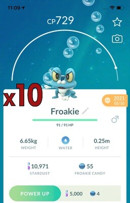 Froakie Trades [x10] - Pokemon GO Trade