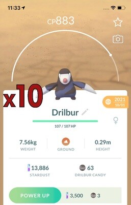 Drilbur Trades [x10] - Pokemon GO Trade
