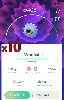Woobat Trades [x10] - Pokemon GO Trade