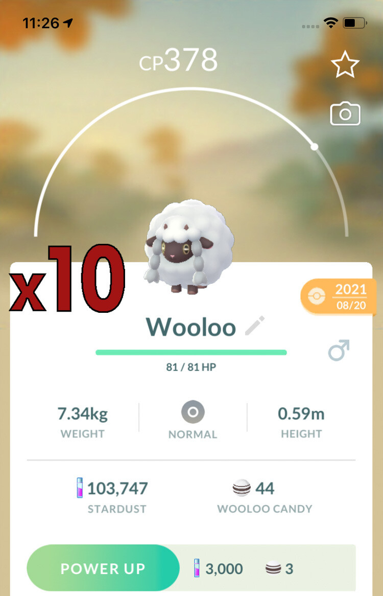 Wooloo Trades [x10] - Pokemon GO Trade