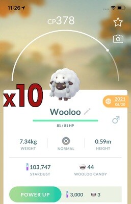 Wooloo Trades [x10] - Pokemon GO Trade