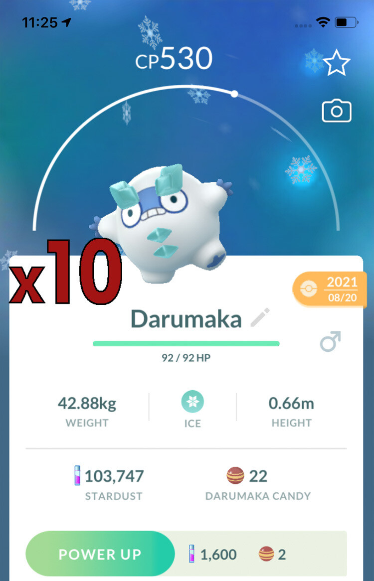 Galarian Darumaka Trades [x10] - Pokemon GO Trade