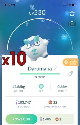 Galarian Darumaka Trades [x10] - Pokemon GO Trade