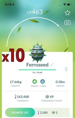Ferroseed Trades [x10] - Pokemon GO Trade