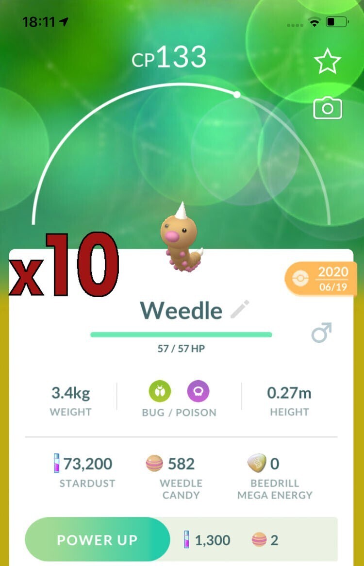 Weedle Trades [x10] - Pokemon GO Trade
